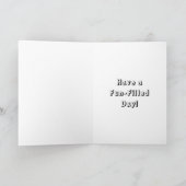 ラクーンをテーマにしたハッピーバースデー パーソナライズされた カード (内部)