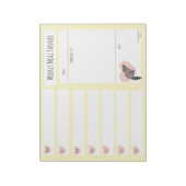 ラクーンウィークリーミールプランナーメモ帳 ノートパッド (回転)