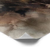 ラクーンウッドランドアニマルアートプリントポスター ポスター (角)