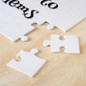 ラクーンウッドランドキッズクリスチャン祈りの言葉オンホワイト | ジグソーパズル (側面)