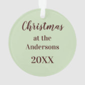 ラクーンウッドランドクリーチャーパーソナライズされたスケッチ オーナメント (裏面)