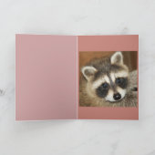 ラクーンキットクリスマスグリーティングホリデーカード シーズンカード (内部)