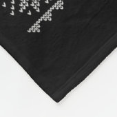 ラクーンクリスマスセータースタイル醜いサンタラクーンチョリ フリースブランケット (角)