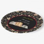 ラクーンスイート秋カスタマイズ文字とカラー ペーパープレート (アングル)