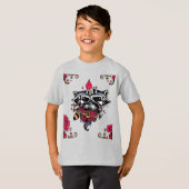 ラクーンデザインtシャツ6 tシャツ (正面フル)