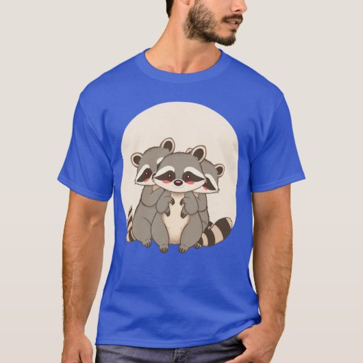 ラクーンデザインTシャツ9 Tシャツ (正面)