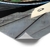 ラクーンパブリックメネース漫画スタイルアート ポスター (角)