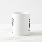 ラクーンファミリーフレンズラブ引用文クリスマス コーヒーマグカップ (中央)