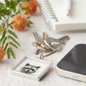 ラクーンペンシルスケッチ キーホルダー (側面)