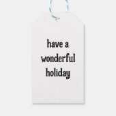 ラクーンホリデー ギフトタグ (裏面)