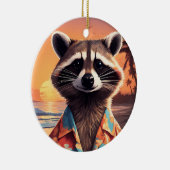 ラクーンホリデー セラミックオーナメント (右)