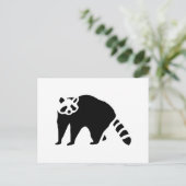 ラクーンヴィンテージウッド版木、銅版、版画 ポストカード (スタンド正面)