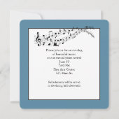 ラクーン与えは森の中でピアノのリサイタル 招待状 (裏面)