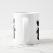 ラクーン動物を働きたくない ジャンボコーヒーマグカップ (裏面)