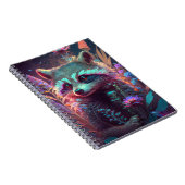 ラクーン動物ポートレート絵を描の野生生物アウトドア ノートブック (右側)