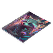 ラクーン動物ポートレート絵を描の野生生物アウトドア ノートブック (左側)