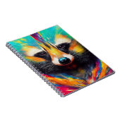 ラクーン動物発見アドベンチャー自然惑星 ノートブック (右側)