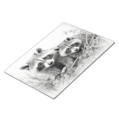 ラクーン動物発見ワイルド自然インクスケッチ ノートパッド (アングル)