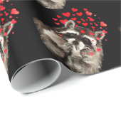 ラクーン吹ズキス水彩包み紙 ラッピングペーパー (ロールコーナー)