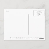 ラクーン好きの野生動物アート ポストカード (裏面)