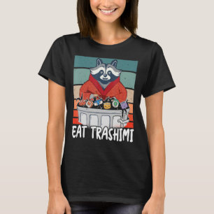 ラクーン日本の寿司ヴィンテージ食べトラシミラック Tシャツ