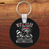 ラクーン洗濯機ラクーンフィットネスボディビルディ キーホルダー (正面)