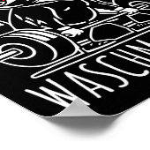 ラクーン洗濯機ラクーンフィットネスボディビルディ ポスター (角)