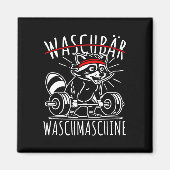 ラクーン洗濯機ラクーンフィットネスボディビルディ マグネット (正面)