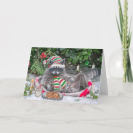 ラクーン牛乳とクッキー シーズンカード