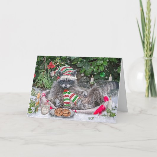 ラクーン牛乳とクッキー シーズンカード (正面)