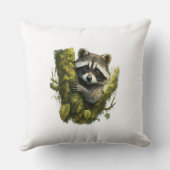 ラクーン登山は森の木を登る。 クッション (裏面)