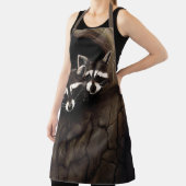 ラクーン茶色かわいい木 エプロン (インサイチュ)