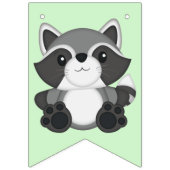 ラクーン誕生日パーティー バンティングフラッグ (第1の旗)