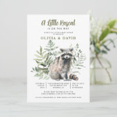 ラクーン赤ちゃんシャワーの途中の小さな悪党 招待状 (スタンド正面)