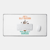 ラクーン踊りハロウィーンカボチャパーティー デスクマット (キーボード&マウス)