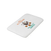 ラクーン踊りハロウィーンカボチャパーティー バスマット (アングル)