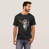 ラクーン遊のトランペット Tシャツ (正面フル)