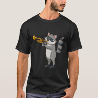ラクーン遊のトランペット Tシャツ