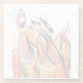 ラクーン遊秋 ガラスコースター (裏面)