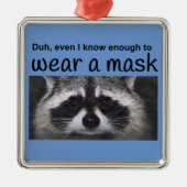 ラクーン運コロナオールコビド19 （Funnycomb著） メタルオーナメント (正面)