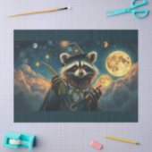 ラクーン魔法使いが月を作る 薄葉紙 (クラフト)