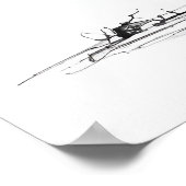 ラクーン – アーカイバルアートプリント ポスター (角)