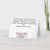 ラクーン・クローズアップ・カード カード (裏面)