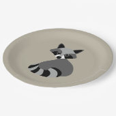 ラクーン・グラフィック・アニメイラストレーション ペーパープレート (アングル)