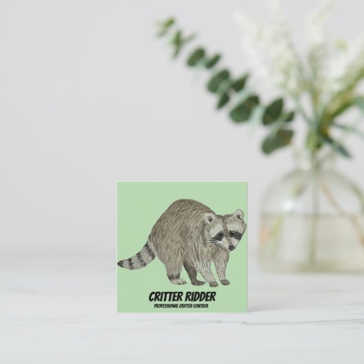 ラクーン スクエア名刺 (スタンド正面)