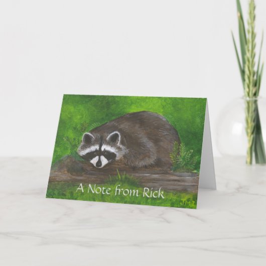 ラクーン ノートカード (正面)