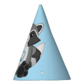 ラクーン・バースデー・パーティー・ブルー パーティーハット (右)