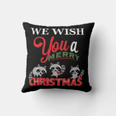 ラクーン・メリー・クリスマス クッション (裏面)