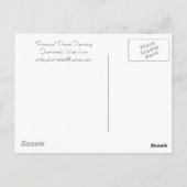 「ラクーン」ワイルドライフアートはがき ポストカード (裏面)