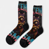 ラクーンTism Meme 自閉症 おもしろグッズ ソックス (左)